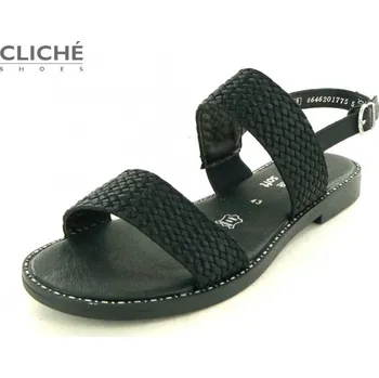 Dámská móda Černé sandálky, nadměrné, D3665-00 43