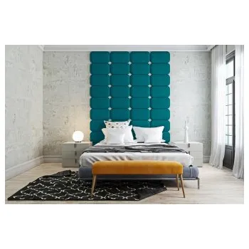 Předsíňová stěna Čalouněný nástěnný panel Classic plus 30/30/5 cm - nebeská modrá