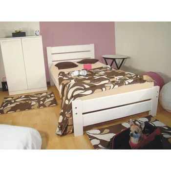 Dětská postel ROALHOLZ Bílá postel z masivu NELA NR 90x200 smrk