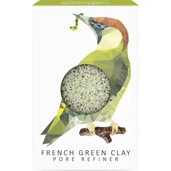 THE KONJAC SPONGE Mini konjak houba se zeleným jílem, Datel, kolekce les