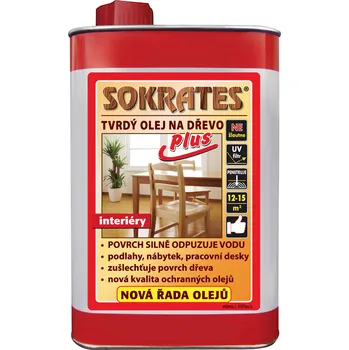 barva a nátěr na dřevo Sokrates Tvrdý olej na dřevo Plus 2 L