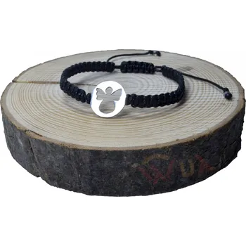 Náramek WUX Macrame náramek mezičlánek Angel VELIKOST NÁRAMKU: Pánská....18cm, BARVA PROVÁZKU: Růžová, PRŮMĚR PROVÁZKU: Ø 1mm