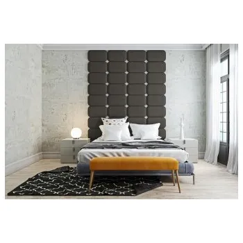 Předsíňová stěna Čalouněný nástěnný panel Classic plus 60/30/3 cm - grafitová