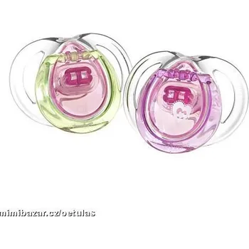 Kojenecká láhev TOMMEE TIPPEE Style cdudlík 3-9 měs růžová/fialová