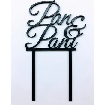 Dortová svíčka Zápich - Pan & Paní (svatební)