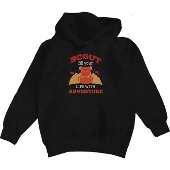 Pánská mikina Dětská mikina s kapucí s potiskem Scout and adventure dětské