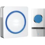 Bezdrátový zvonek, do zásuvky, 120m, bílý