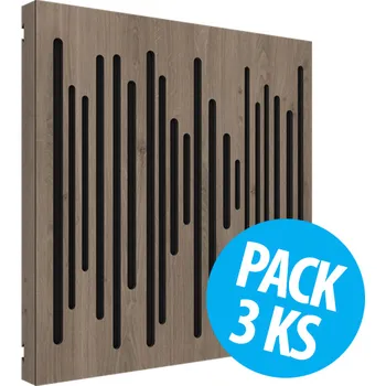 Vicoustic VicPattern Ultra Wavewood Brown Oak, pack 3 ks (Absorbér, Diffuser / Panel VicPattern Ultra Wavewood je jedným z popredných riešení, ktoré spoločnosť Vicoustic ponúka.)