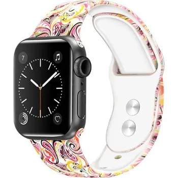 Příslušenství k chytrým hodinkám eses Silikonový řemínek pro Apple Watch - Vzorovaný 38mm, 40mm, 41mm