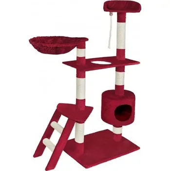 PRODUMAZAHRADU Škrabadlo, drápadlo, prolézačka pro kočky - velikost L bordo, 60x40x160cm