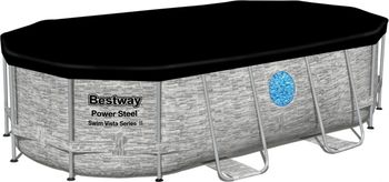 Bestway Rattan Swim Vista 4,27 x 2,50 x 1 m + kartušová filtrace, schůdky, plachta