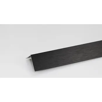 Obklad Rohový Profil ALU Kartáčovaný Černý 20x10x2000