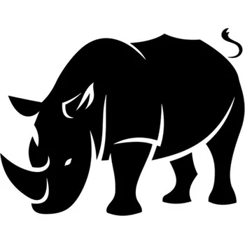 Samolepicí dekorace na vozidlo Samolepka nosorožec na auto a motorku, tuning nálepka (5545)