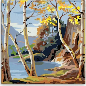 Dětské zboží Malování podle čísel - Jarní probuzení - 40x40 cm, bez dřevěného rámu - CZ výroba