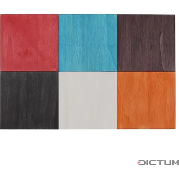 Lak na dřevo Dictum 810150 - DICTUM® Spirit Stains, Standard Colours, 6-Piece Set - Mořidlo
