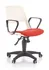 Dětská židle Halmar Jumbo bílá/červená