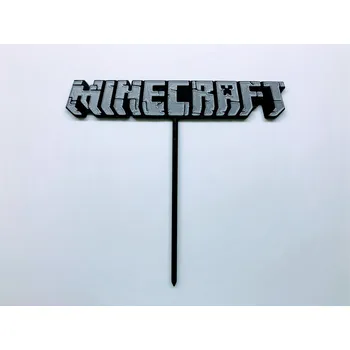 Dortová svíčka Zápich na téma Minecraft #4