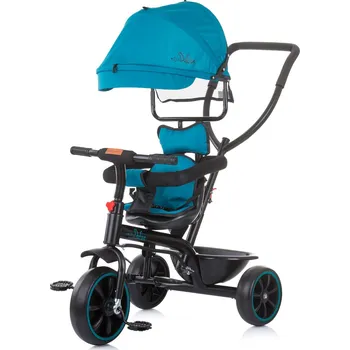 Dětské vozidlo CHIPOLINO Tříkolka se stříškou Pulse 2v1 Avocado