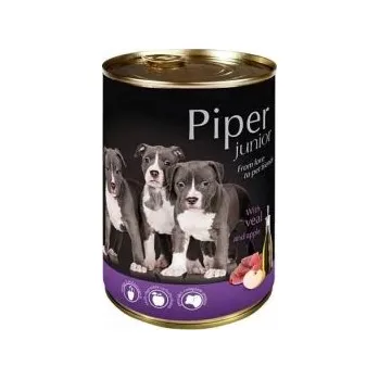 Krmivo pro psa PIPER JUNIOR s telecím a jablky, konzerva pro štěňata 400g