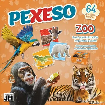 Pexeso Jiri Models Pexeso v sešitu zvířátka ZOO s krabičkou a omalovánkou