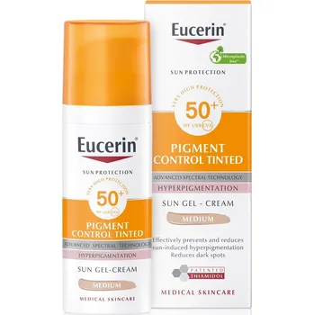 Přípravek na opalování Eucerin Sun Pigment Control Tinted středně tmavý SPF50+ 50 ml
