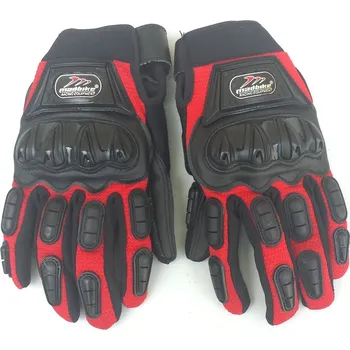 Moto rukavice MAD R-11 Rukavice na motorku s chrániči červené XXL