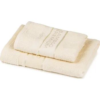 Ručník 4Home Bamboo Premium 2 ks 50 x 100 cm, 70 x 140 cm béžová