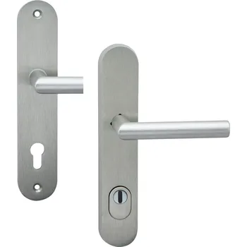 COBRA BEZP.K. TOWER S KLIKOU VISION PŘEKRYTKA Provedení: PZ (vložkový zámek), Povrch: F9 - nerezový elox, Rozteč: 72 mm