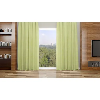 Závěs Orbytex Zatemňovací závěs hotový - Alan zelený Rozměry: Š/V 145x150 (1ks), Vršek závěsu: ŘASÍCÍ STUHA