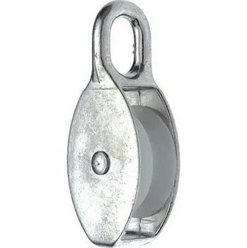 Tesařské kování KLADKA s nylonovou cívkou 5 x 15mm (zinek bílý) KT05173