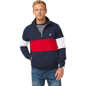 Pánská mikina NAUTICA mikina COLORBLOCK modrá XL