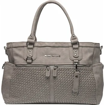 Přebalovací taška Little Company Přebalovací taška Monaco Braided taupe Proplétaná šedohnědá