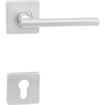 Dveřní kování COBRA PLAZA-S Provedení: PZ (vložkový zámek), Povrch: F9 - nerezový elox