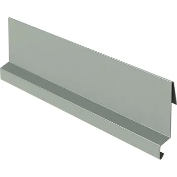 Plech Závětrná lišta zahakovací RŠ 167, 1 bm, Lakovaný pozink, Prachově šedá RAL 7037