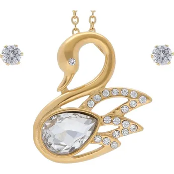 Souprava šperků Doria Set šperků z oceli zlatá LABUŤ K216