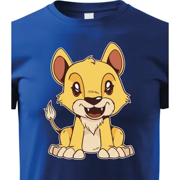 Chlapecké tričko Dětské triko Lev, Barva Modrá, Velikost 134 cm/8 roků, Canvas Dětské tričko Bezvatriko.cz 1079