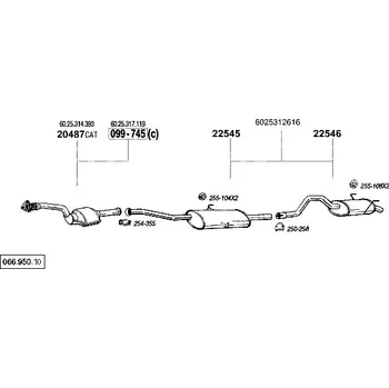 Katalyzátor katalyzátor výroba AS/BM Bosal 99-685A