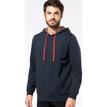 pracovní mikina Kariban Unisex mikina s kapucí 280g/m² 3XL navy/red tartan 20K013ze413