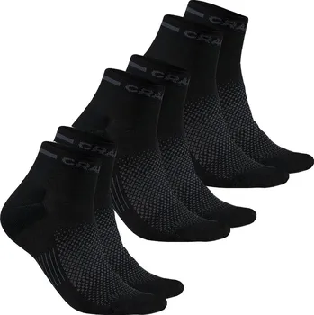 Dámské ponožky Sportovní ponožky CRAFT Mid DRY 3-pack - černá