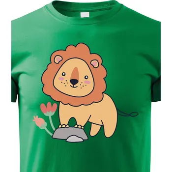 Chlapecké tričko Dětské triko Lvíče, Barva Zelená, Velikost 110 cm/4 roky, Canvas Dětské tričko Bezvatriko.cz 1086
