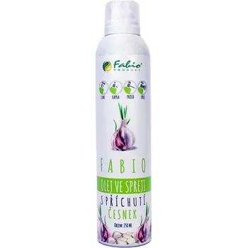 Rostlinný olej Fabio Olej ve spreji s příchutí česnek 250 ml