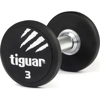 Tiguar Jednoruční uretanová činka 3 kg Tiguar (cena za 1 ks)