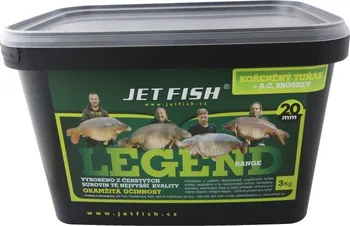 Boilies Jet Fish Legend Range 20 mm/3 kg kořeněný tuňák/broskev