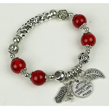 Náušnice UNI Náramek pružný vz.1 červený