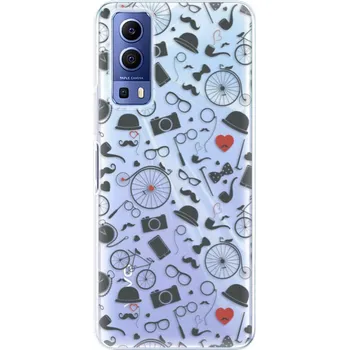 Pouzdro na mobilní telefon Odolné silikonové pouzdro iSaprio - Vintage Pattern 01 - black - Vivo Y52 5G