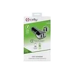 CL autonabíječka CELLY Turbo s 2 x USB výstupem, 3,4 A, černá