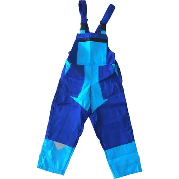 pracovní kraťasy M+P DAVID Dětské pracovní kalhoty s laclem modré 152