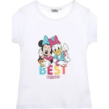 Dívčí tričko Bílé dívčí tričko s potiskem Minnie Mouse Disney Velikost: 104