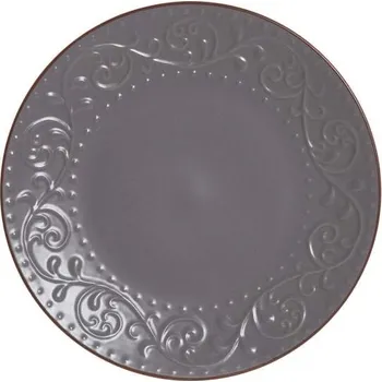 Talíř Talíř mělký "GREY RELIEF" 27.5x2cm