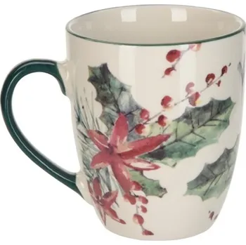 Porcelánový hrnek 350 ml, cesmína (132895 041 DN1900430 hrnek zelený)